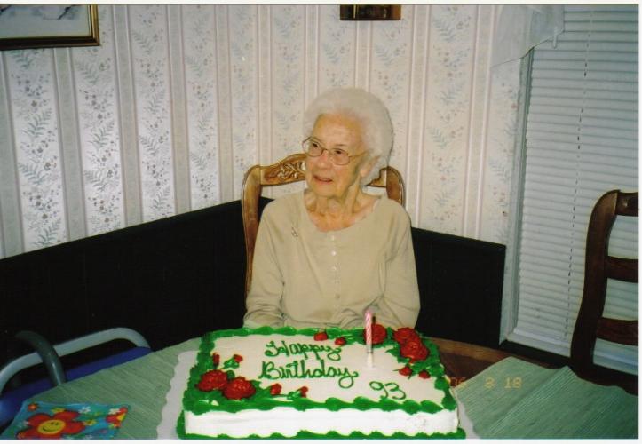 Mother's 93rd Birthday